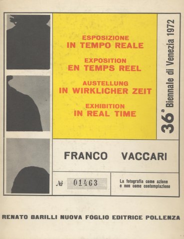Franco Vaccari, Esposizione in tempo reale, 36<sup>a</sup> Biennale di Venezia, 1972