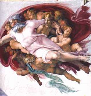 Michelangelo Buonarroti, Creazione di Adamo, 1511